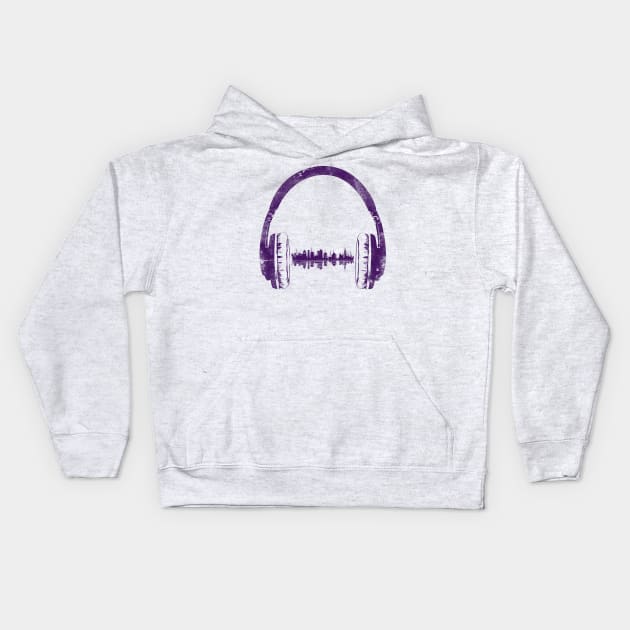 Sound Of City Kids Hoodie by mainial